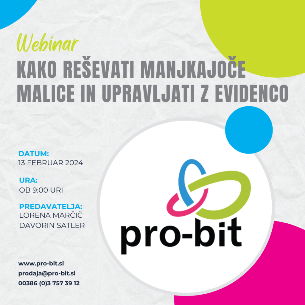 Reševanje manjkajočih malic in upravljanje z evidenco